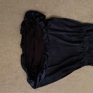 Cocktail dress, navy. Swanky.